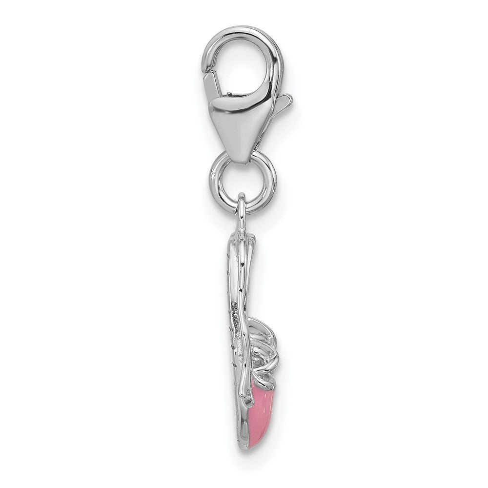 Sterlingsilber Amore La Vita Rhodiniert Emailliert Ballett Shoes Charm