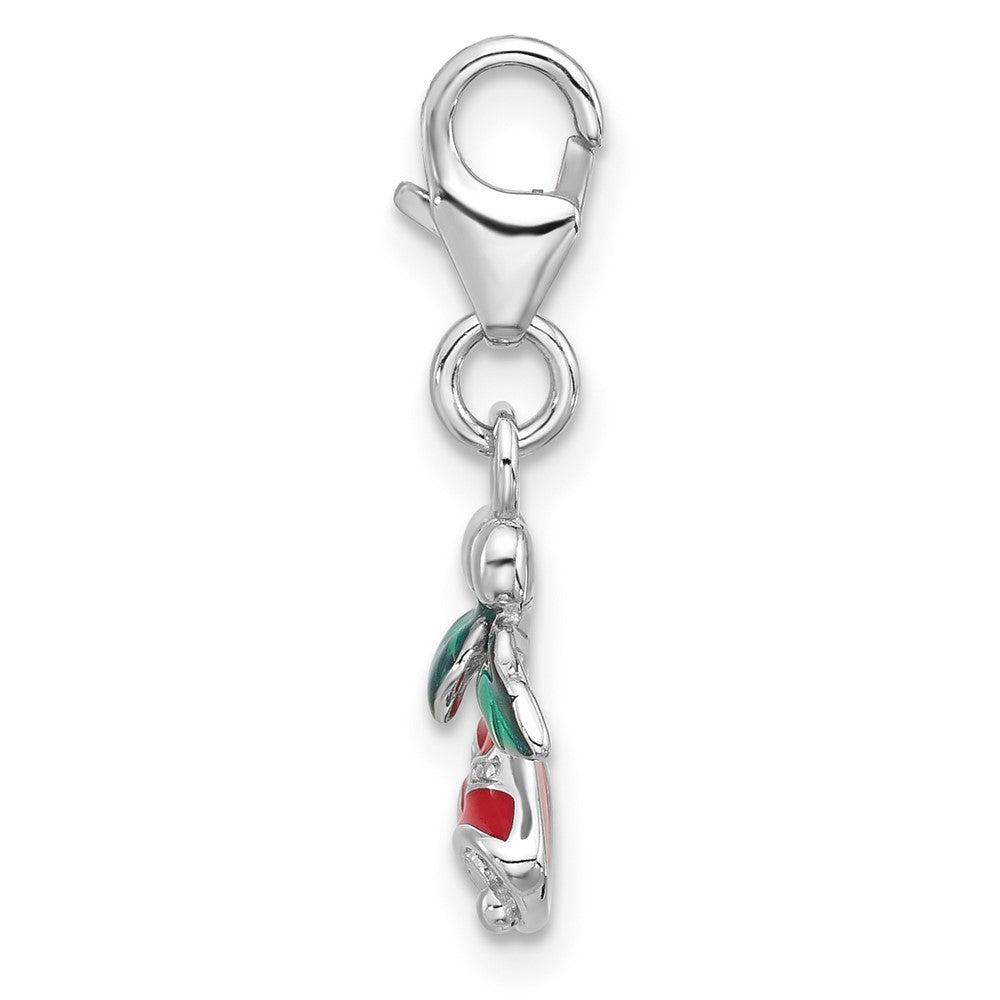 Sterlingsilber Amore La Vita Rhodiniert Emailliert Weihnachten Bells Charm