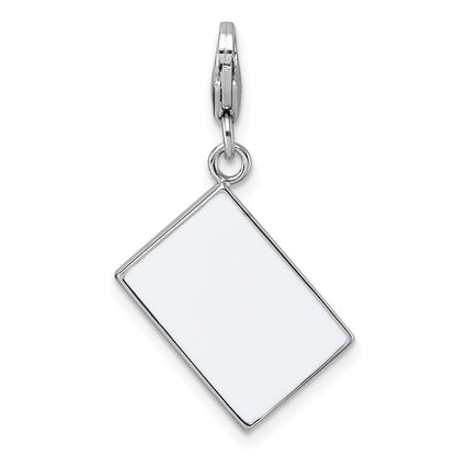 Sterlingsilber Amore La Vita Rhodiniert Emailliert No Limit Credit Card Charm