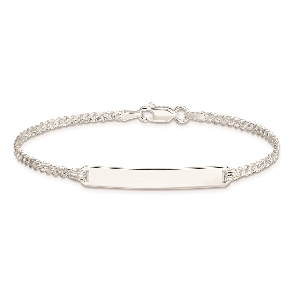 Sterlingsilber Panzer Glieder Id Gliederarmband