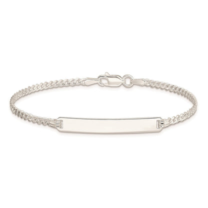 Sterlingsilber Panzer Glieder Id Gliederarmband
