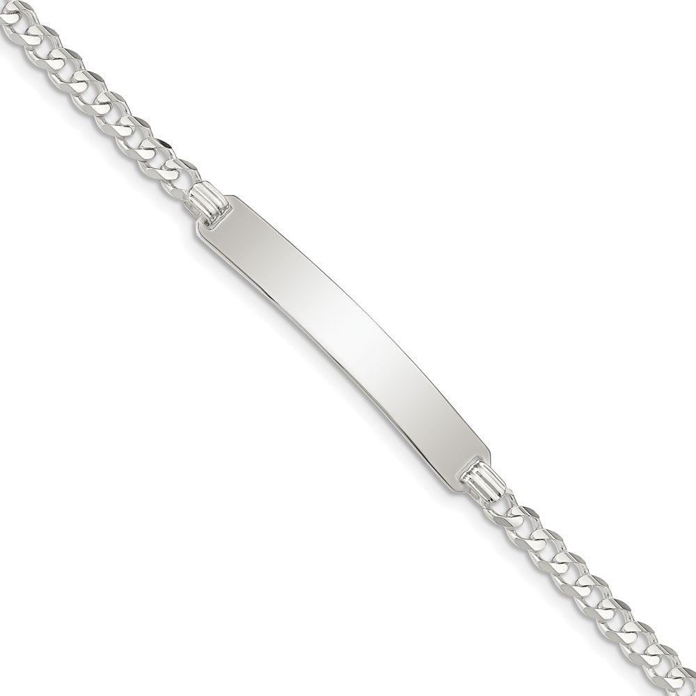 Sterlingsilber Panzer Glieder Id Gliederarmband