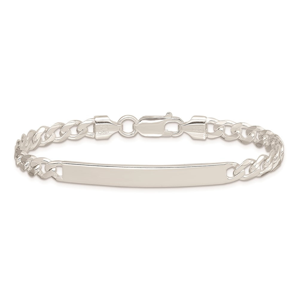 Sterlingsilber Panzer Id Gliederarmband