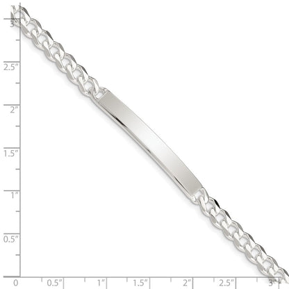Sterlingsilber Panzer Id Gliederarmband