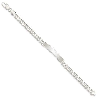 8 Zoll Sterlingsilber Panzer Glieder Id Armband