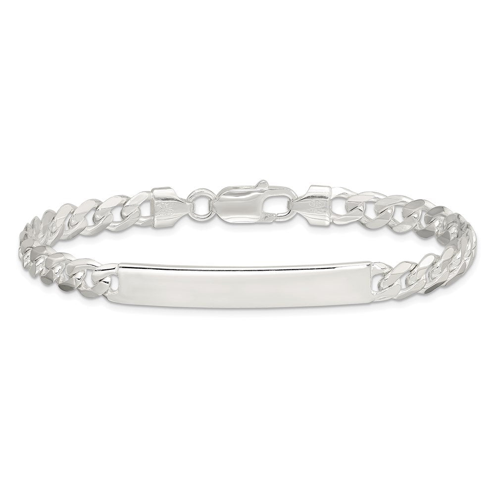 8 Zoll Sterlingsilber Panzer Glieder Id Armband