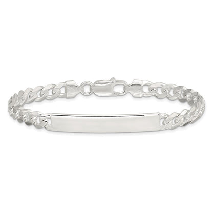 8 Zoll Sterlingsilber Panzer Glieder Id Armband