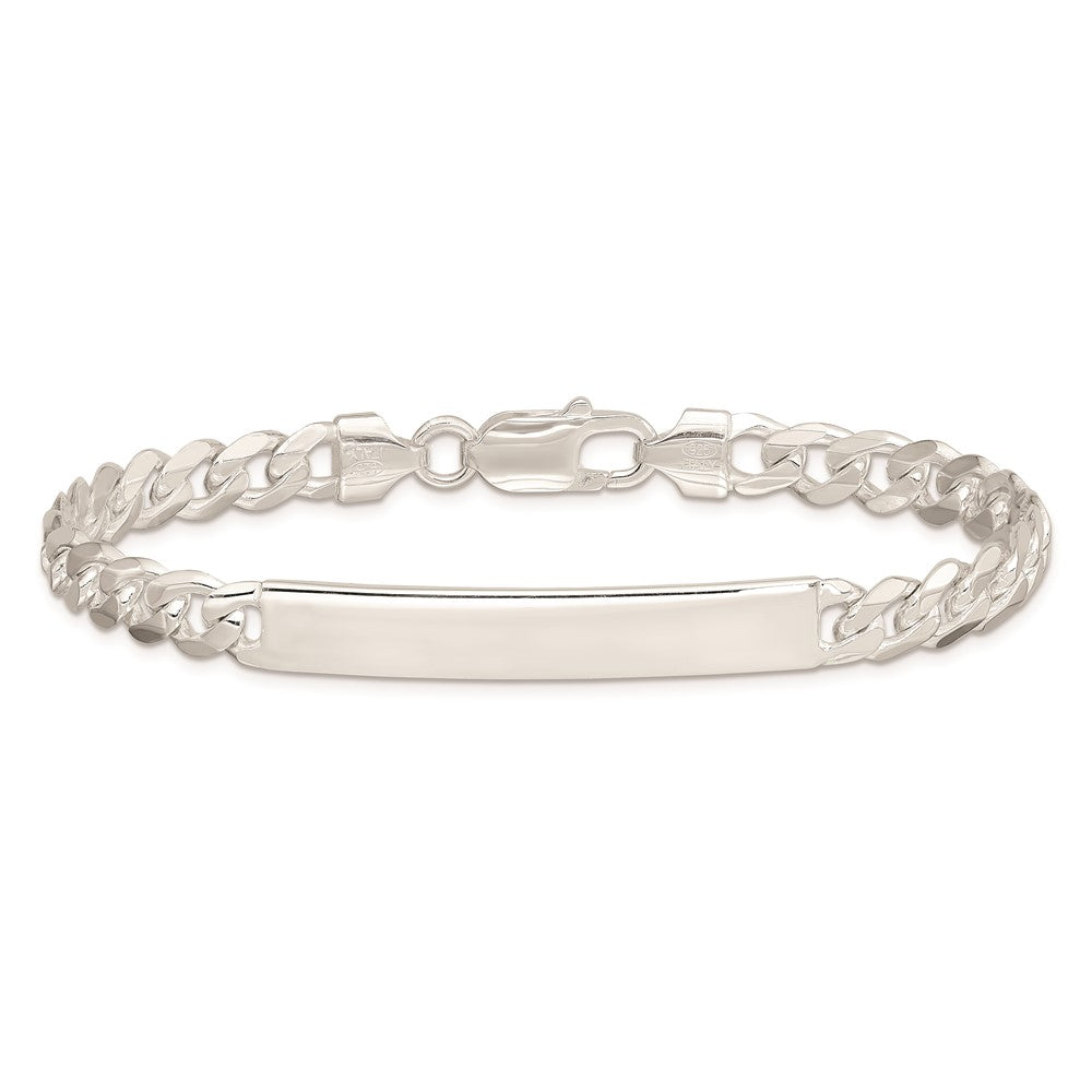 8 Zoll Sterlingsilber Panzer Glieder Id Armband