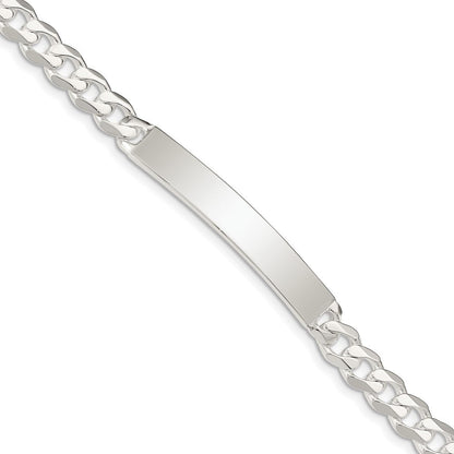 8 Zoll Sterlingsilber Panzer Glieder Id Armband