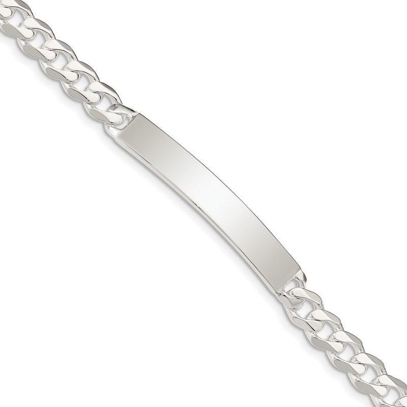 8 Zoll Sterlingsilber Panzer Glieder Id Armband