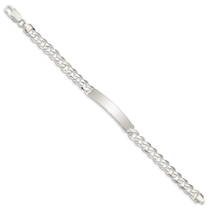 8 Zoll Sterlingsilber Panzer Glieder Id Armband
