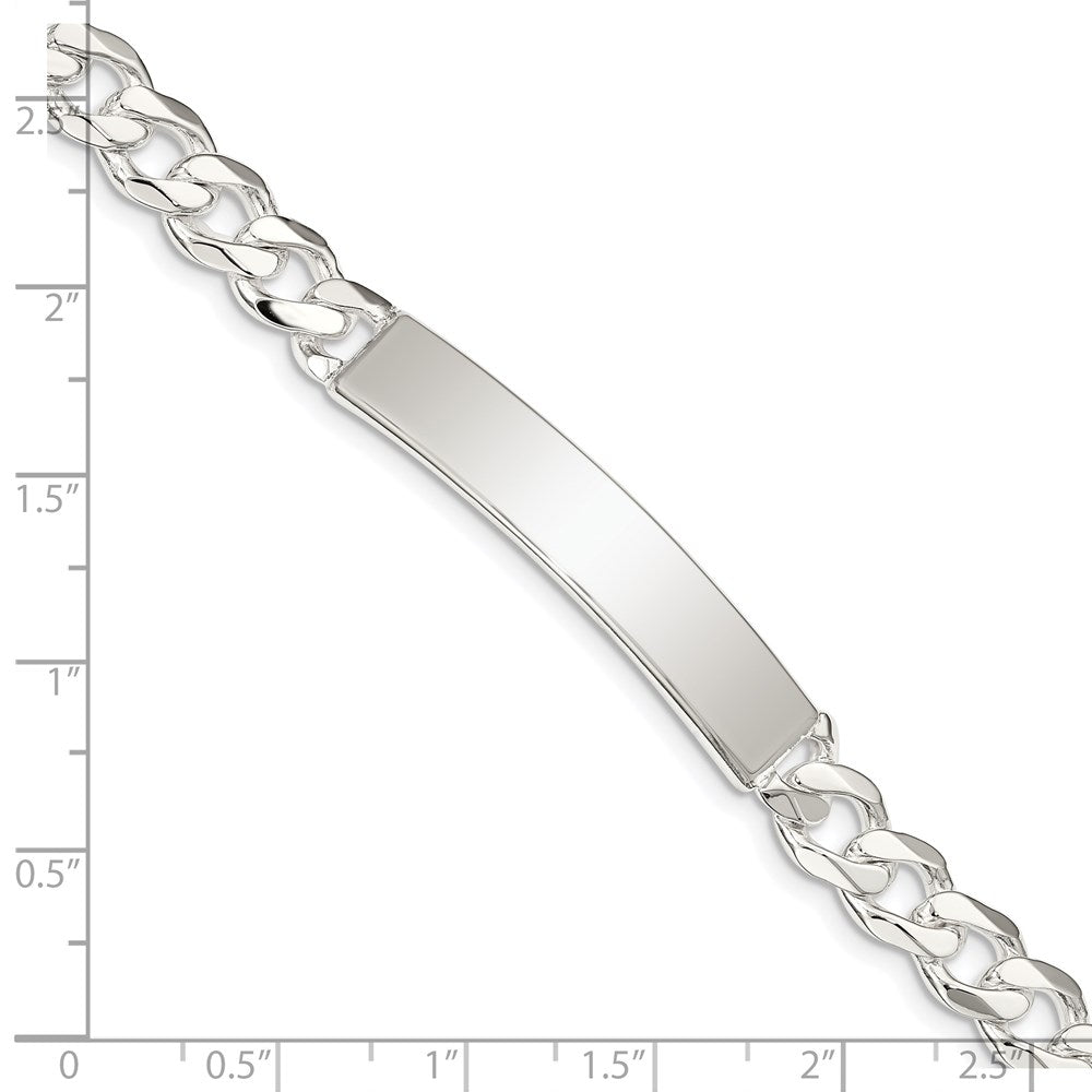 8 Zoll Sterlingsilber Panzer Glieder Id Armband