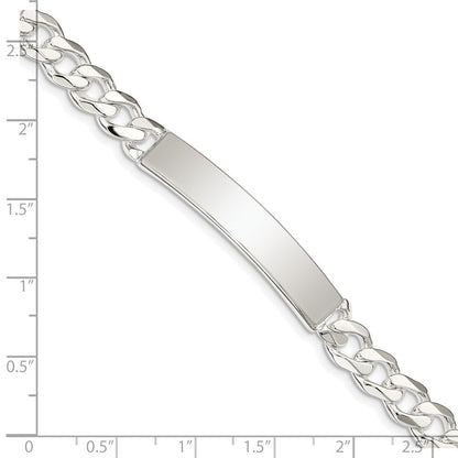 8 Zoll Sterlingsilber Panzer Glieder Id Armband