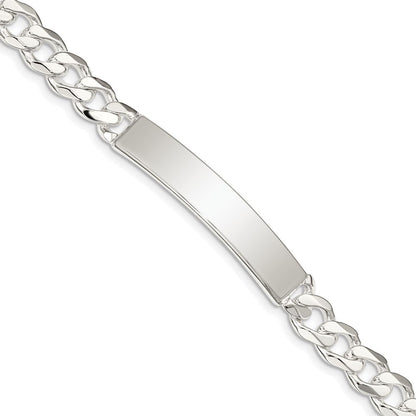 8 Zoll Sterlingsilber Panzer Glieder Id Armband