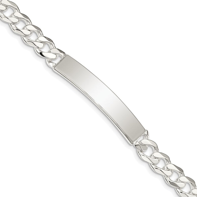 8 Zoll Sterlingsilber Panzer Glieder Id Armband