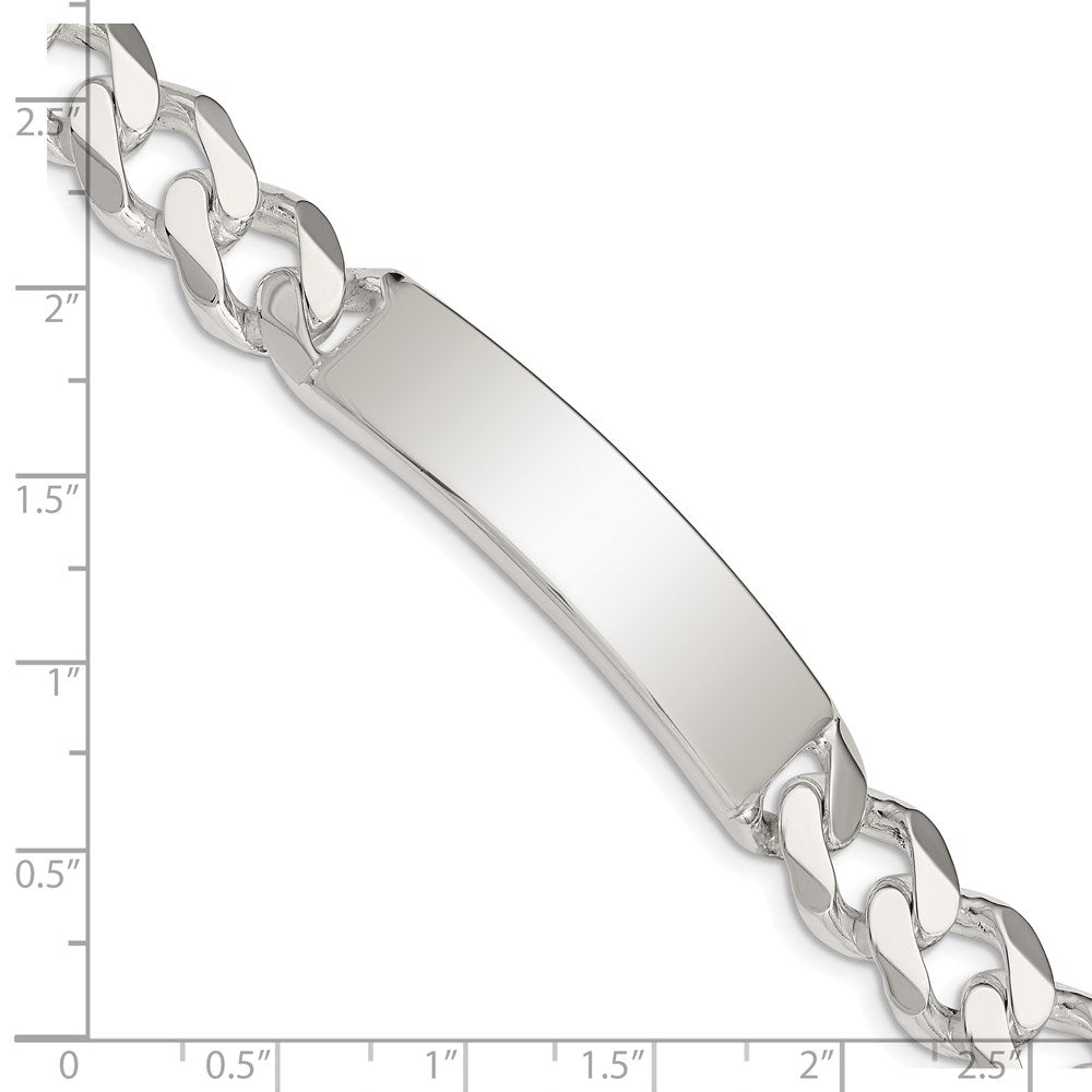 8 Zoll Sterlingsilber Panzer Glieder Id Armband