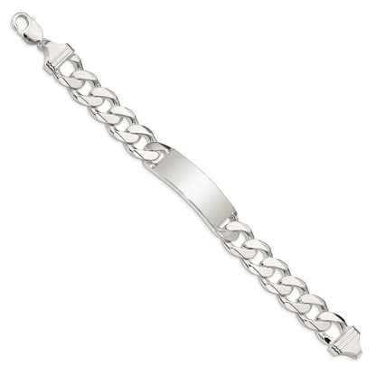 8.5 Zoll Sterlingsilber Panzer Glieder Id Armband