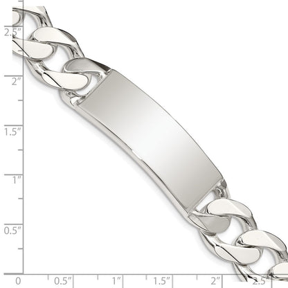 8.5 Zoll Sterlingsilber Panzer Glieder Id Armband