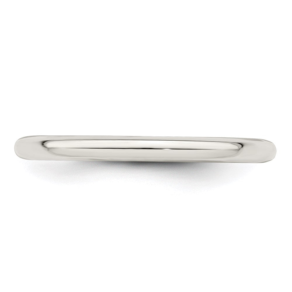 Sterlingsilber 2mm Komfort-Passform Größe 12 Ring