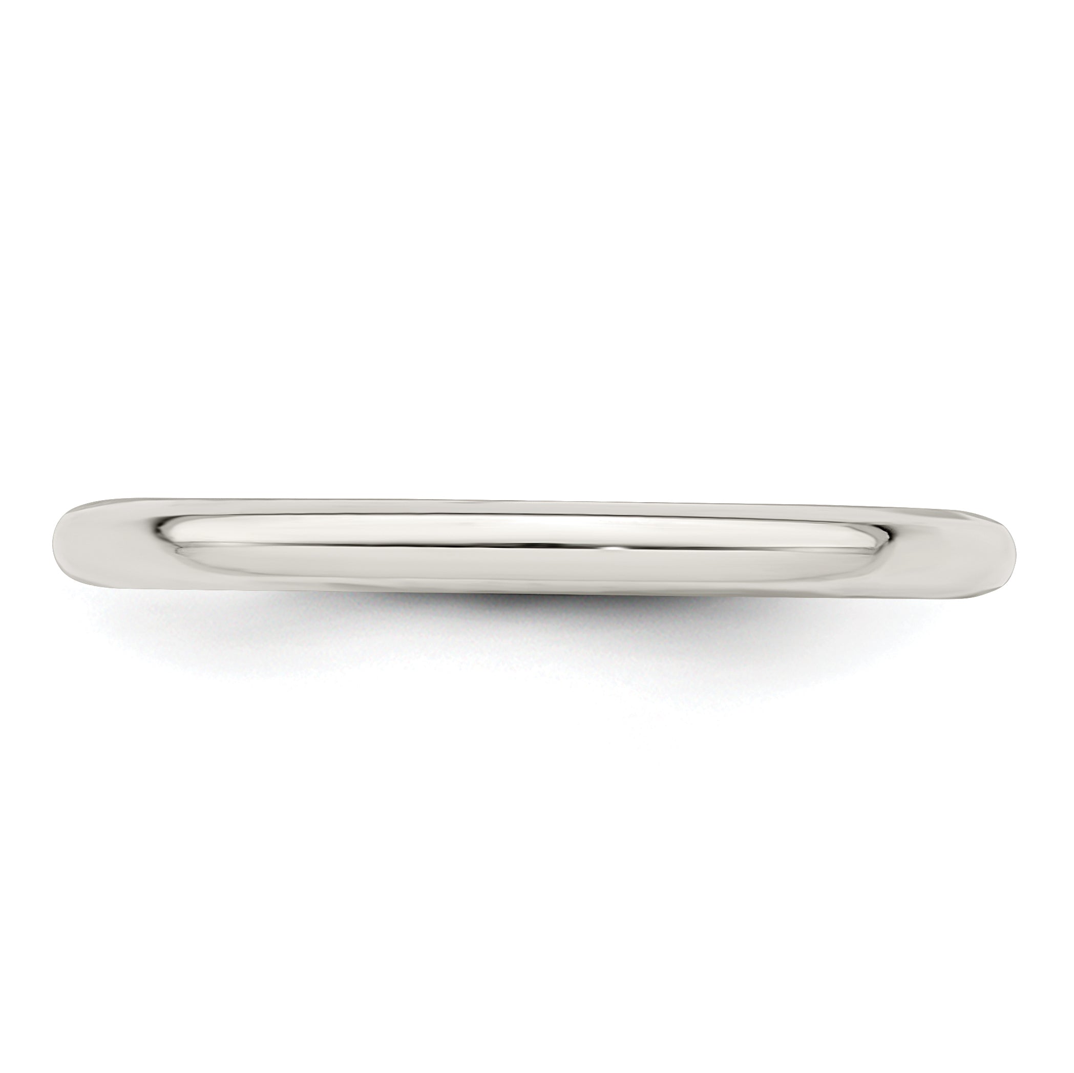 Sterlingsilber 2mm Komfort-Passform Größe 11 Ring