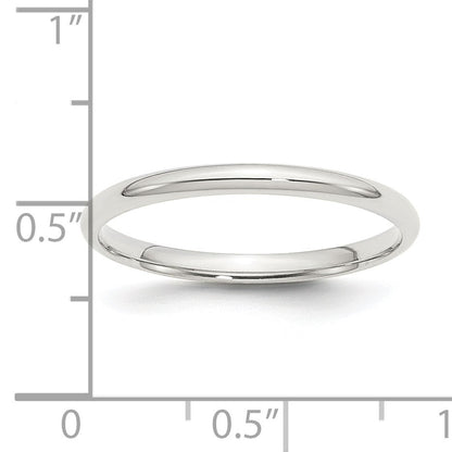 Sterlingsilber 2mm Komfort-Passform Größe 9.5 Ring