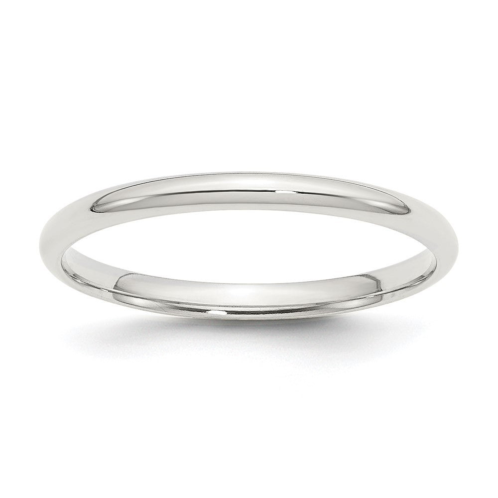Sterlingsilber 2mm Komfort-Passform Größe 12 Ring