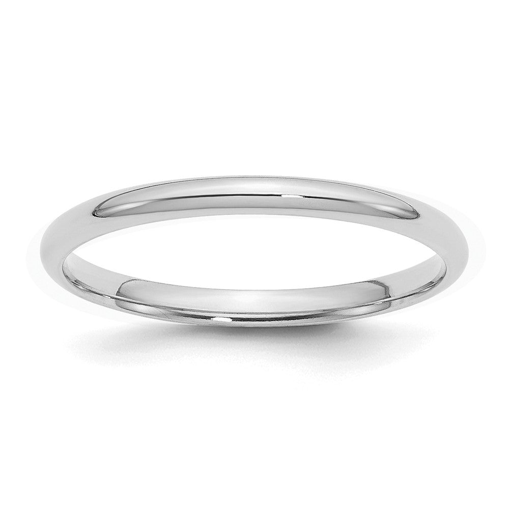 Sterlingsilber Rhodiniert 2mm Komfort-Passform Ring