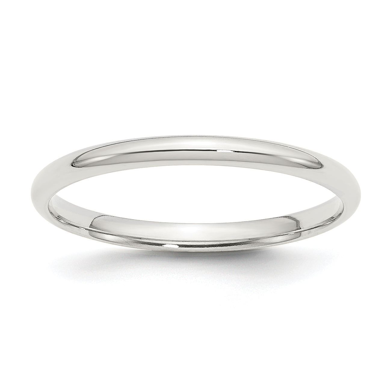 Sterlingsilber 2mm Komfort-Passform Größe 11 Ring