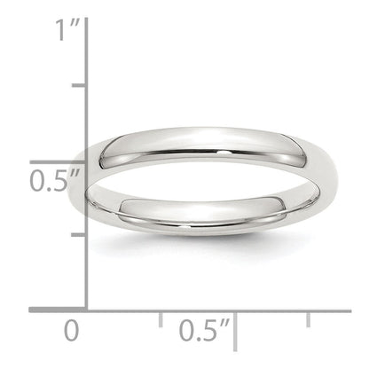 Sterlingsilber 3mm Komfort-Passform Größe 6 Ring