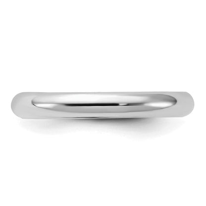 Sterlingsilber Rhodiniert 3mm Komfort-Passform Größe 13.5 Ring