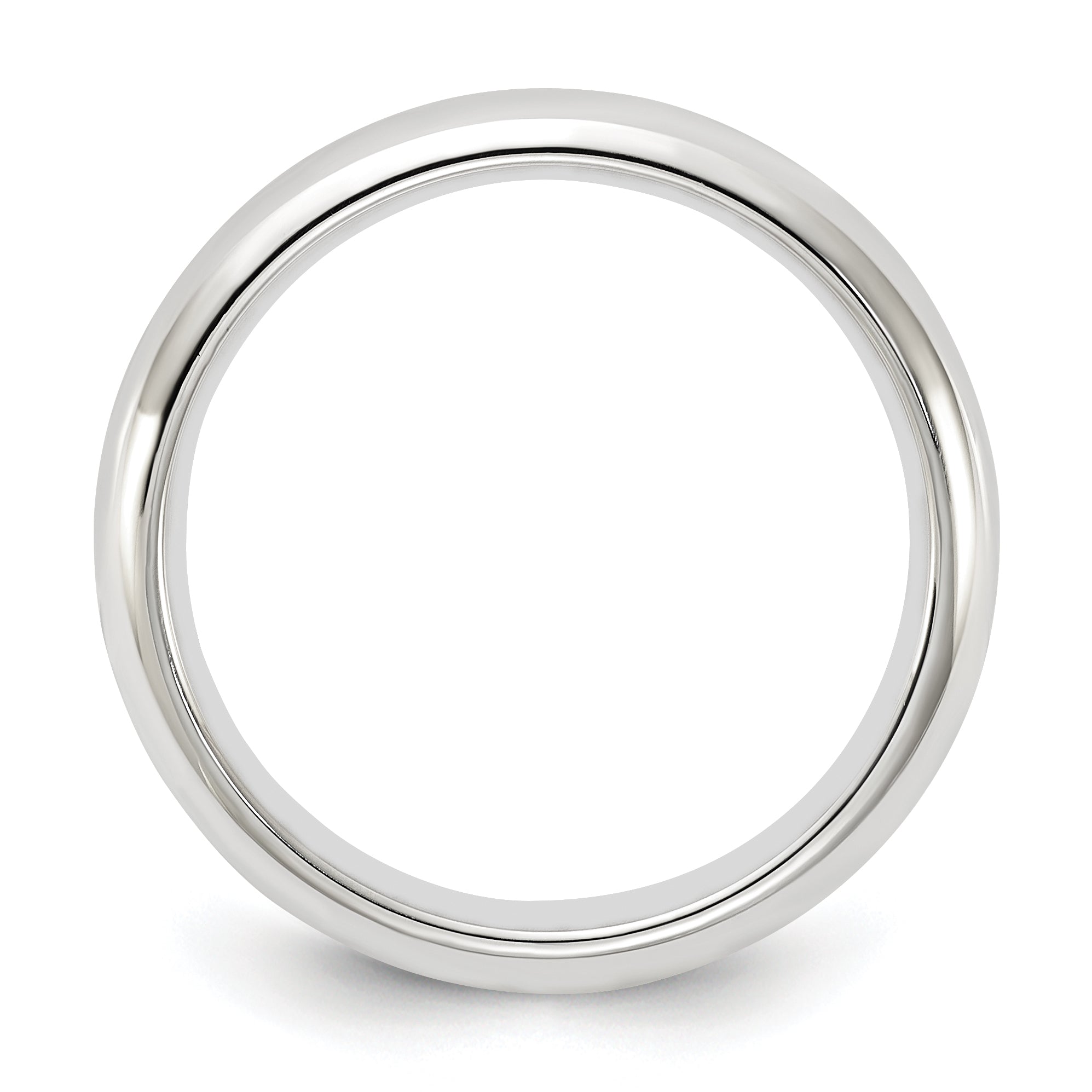 Sterlingsilber 4mm Komfort-Passform Größe 5 Ring