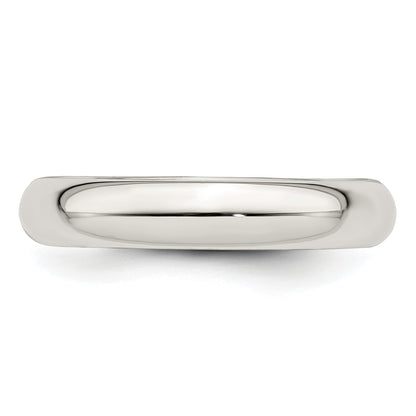 Sterlingsilber 4mm Komfort-Passform Größe 5 Ring