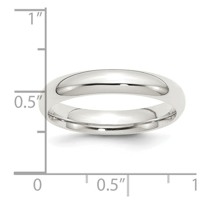 Sterlingsilber 4mm Komfort-Passform Größe 11 Ring
