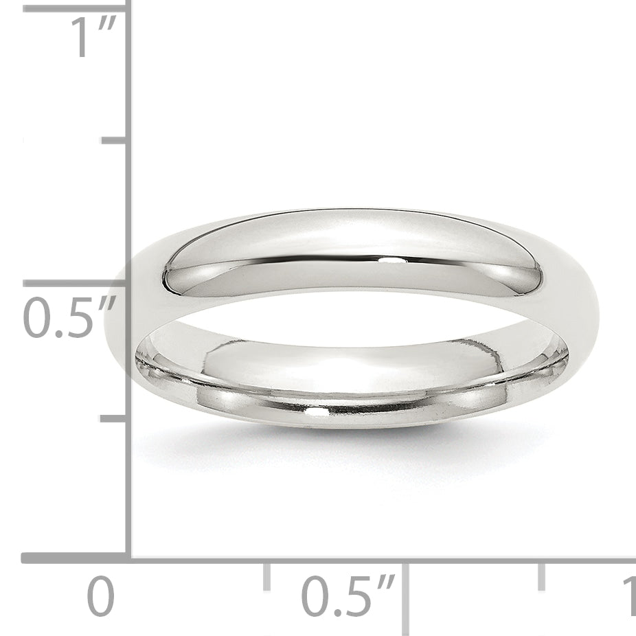 Sterlingsilber 4mm Komfort-Passform Größe 5 Ring