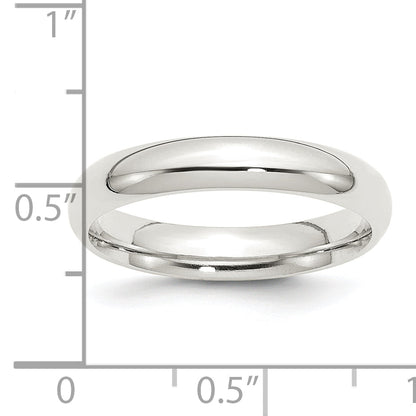 Sterlingsilber 4mm Komfort-Passform Größe 5 Ring