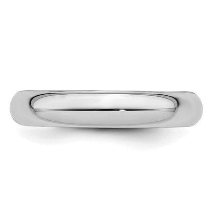 Sterlingsilber Rhodiniert 4mm Komfort-Passform Ring