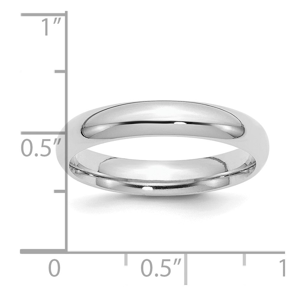 Sterlingsilber Rhodiniert 4mm Komfort-Passform Ring