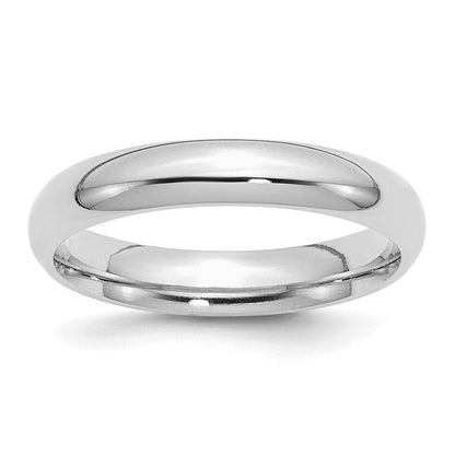 Sterlingsilber Rhodiniert 4mm Komfort-Passform Ring