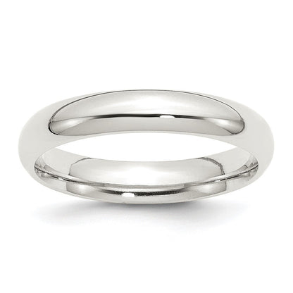 Sterlingsilber 4mm Komfort-Passform Größe 4 Ring