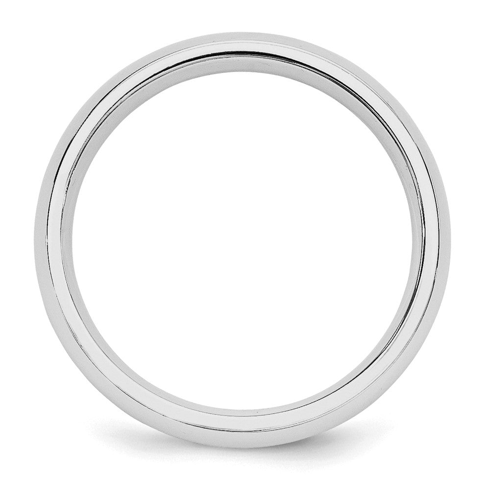 Sterlingsilber Rhodiniert 5mm Komfort-Passform Ring