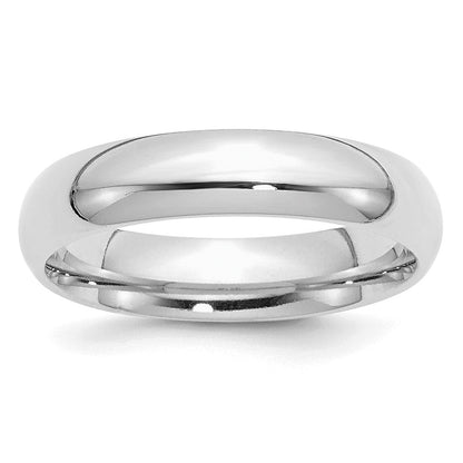 Sterlingsilber Rhodiniert 5mm Komfort-Passform Ring