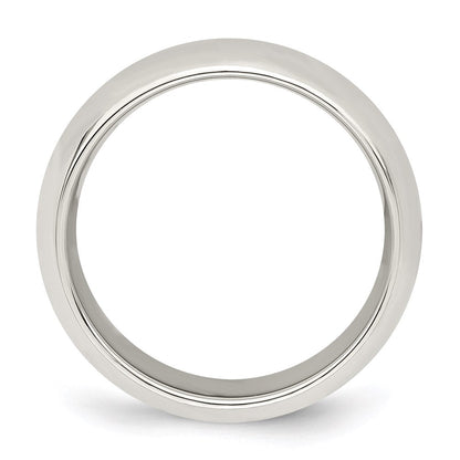 Sterlingsilber 7mm Komfort-Passform Größe 12 Ring