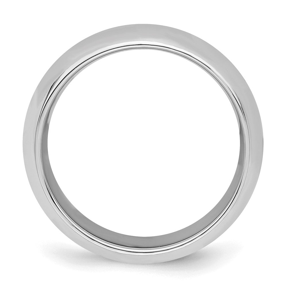 Sterlingsilber Rhodiniert 7mm Komfort-Passform Ring