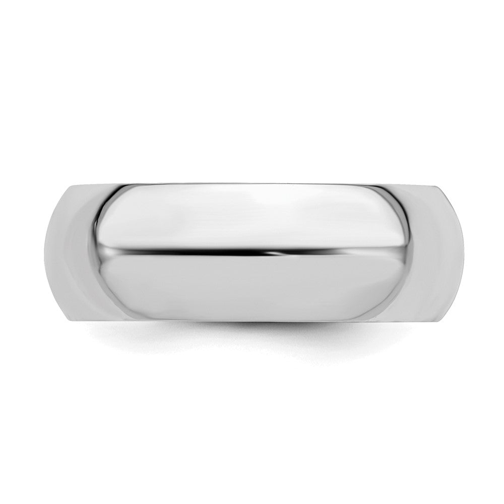 Sterlingsilber Rhodiniert 7mm Komfort-Passform Ring