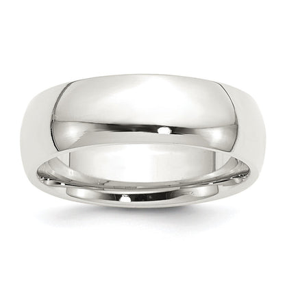 Sterlingsilber 7mm Komfort-Passform Größe 11 Ring