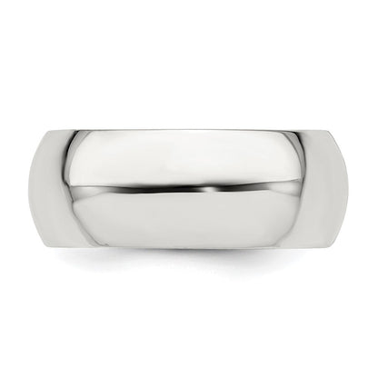 Sterlingsilber 8mm Komfort-Passform Größe 13.5 Ring