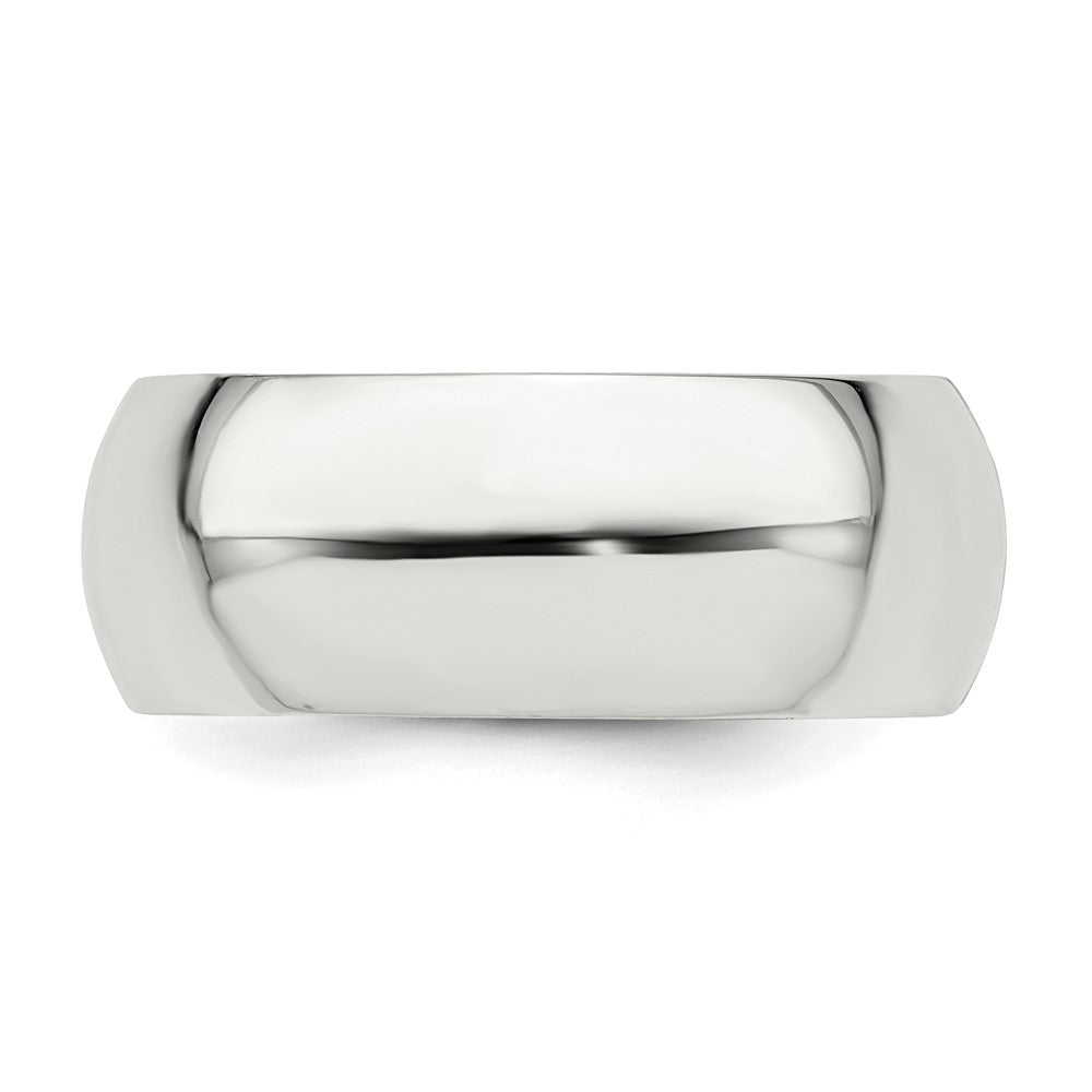 Sterlingsilber 8mm Komfort-Passform Größe 13 Ring