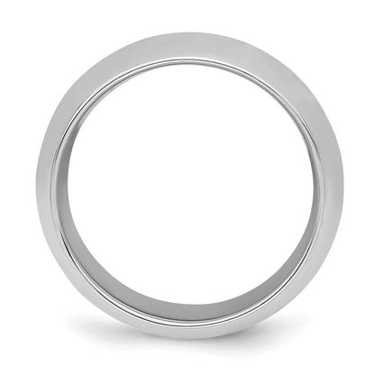 Sterlingsilber Rhodiniert 8mm Komfort-Passform Ring