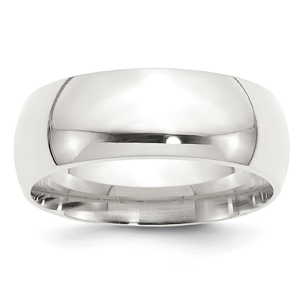 Sterlingsilber 8mm Komfort-Passform Größe 4 Ring