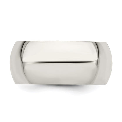 Sterlingsilber 9mm Komfort-Passform Größe 7 Ring